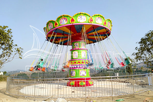 large vintage flying chair rides