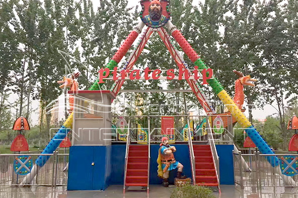 outdoor Viking ride on pirate ship rides