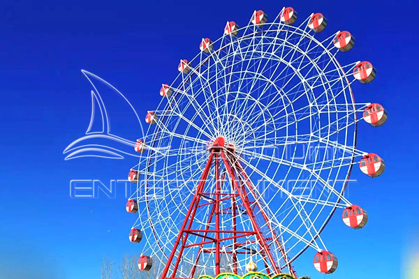 large amusement park Ferris wheel rides