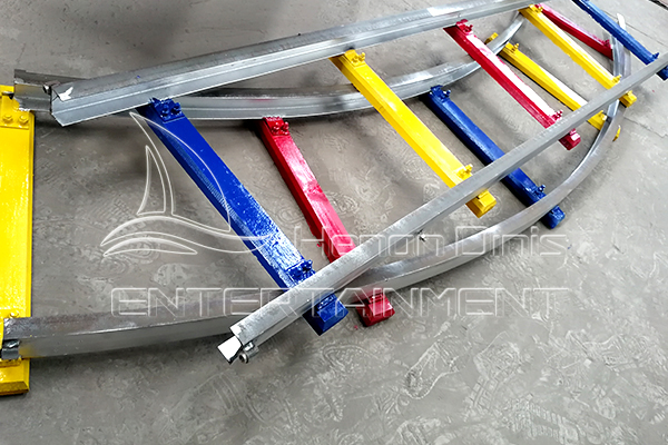 Q235 steel track of track train kid ride for sale
